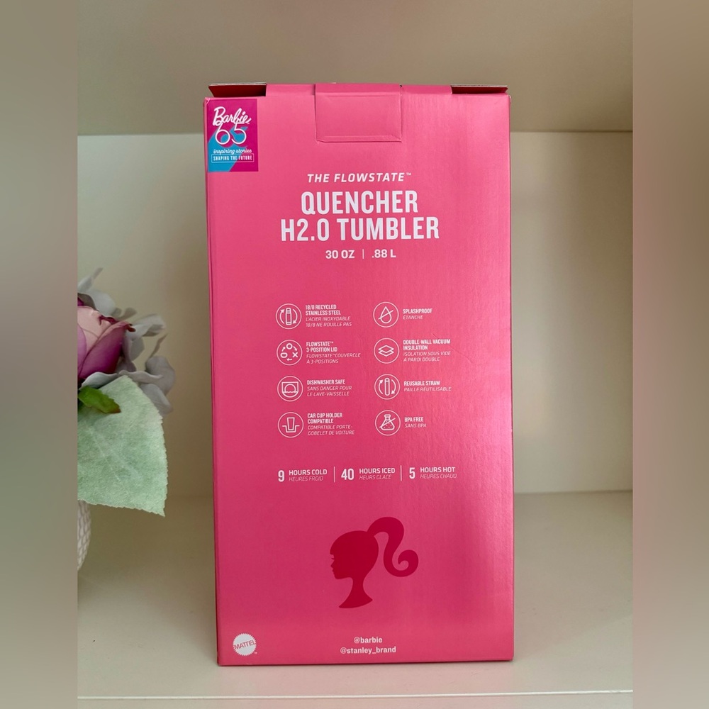 🎉LAST PIECE🎉Limited edition Stanley BARBIE ICON 30 OZ QUENCHER - Picture 5 of 15